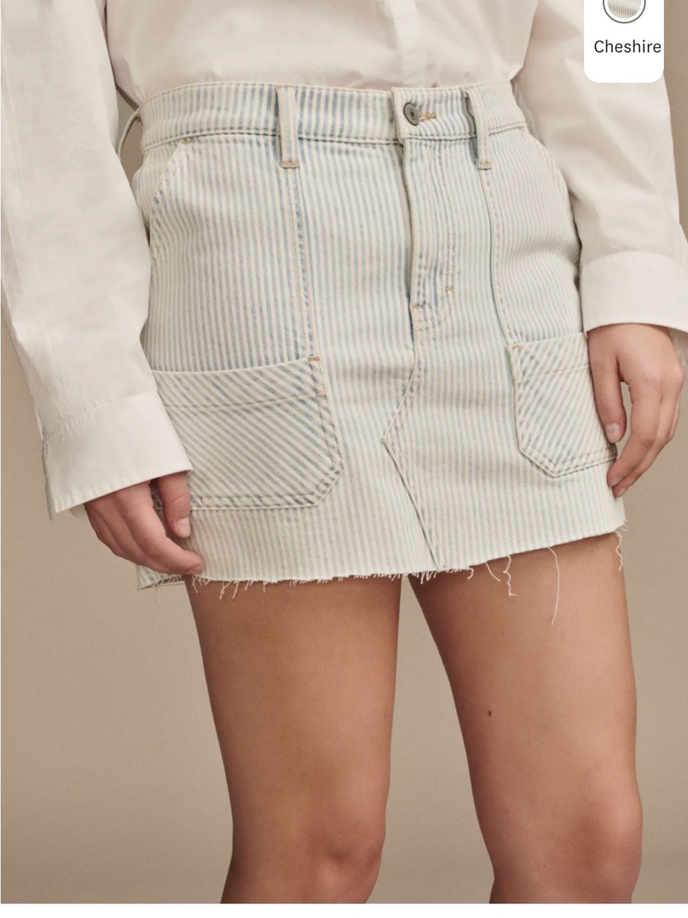 Vintage Lucky Brand Denim Stripe Skirt NWT - Picture 4 of 7